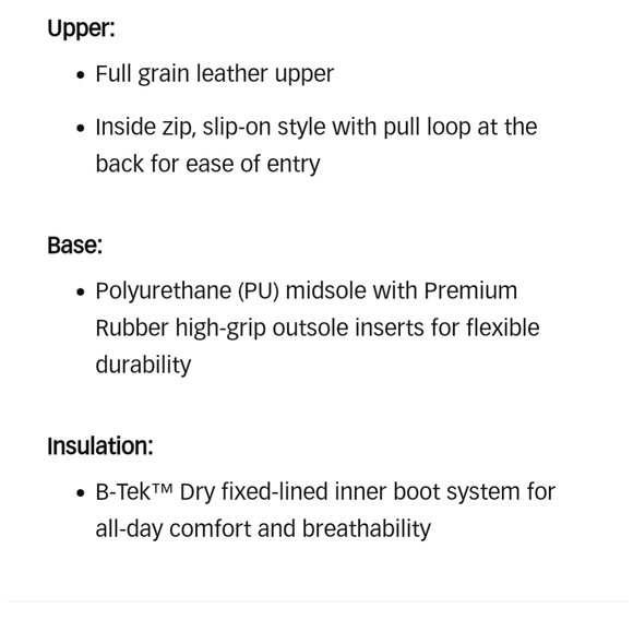 New black Baffin Cambridge leather waterproof 10 - Picture 9 of 16